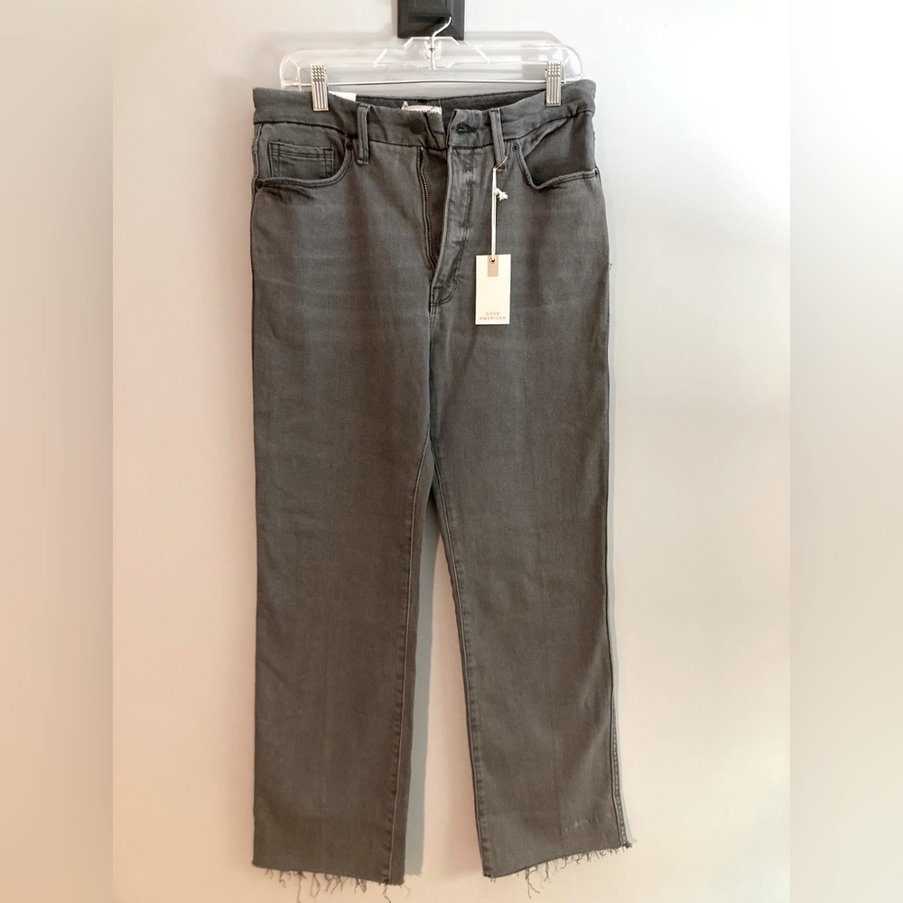 BNWT Good American Curve Straight denim size 10/30 in gray